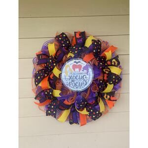 Hocus Pocus Halloween Wreath 🎃 Sanderson Sisters Door Decor Handmade